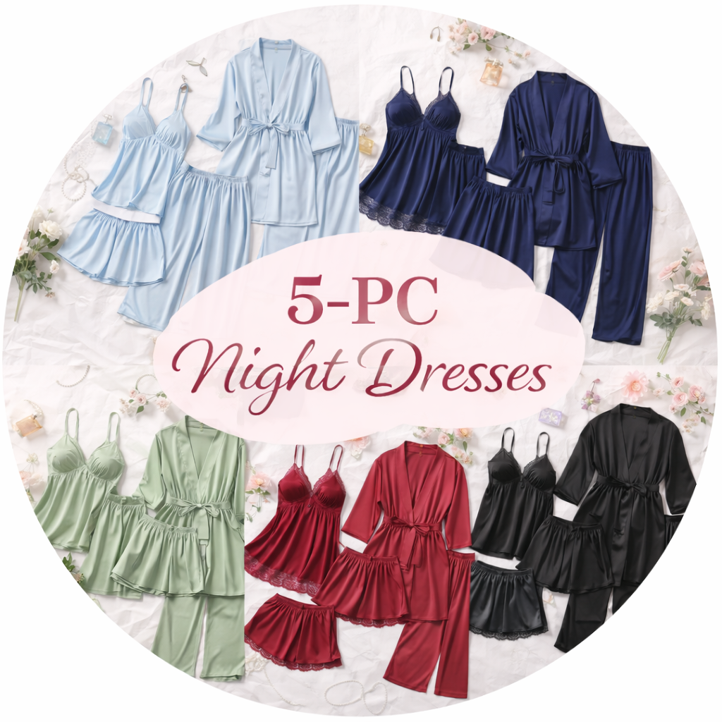 5Pc Nighty Dress