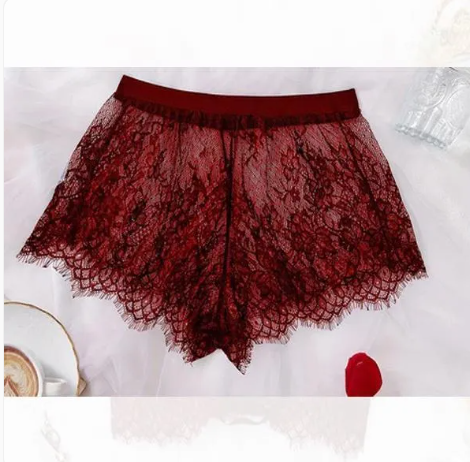 Net Lace Comfortable And Lightweight Nightwear Set